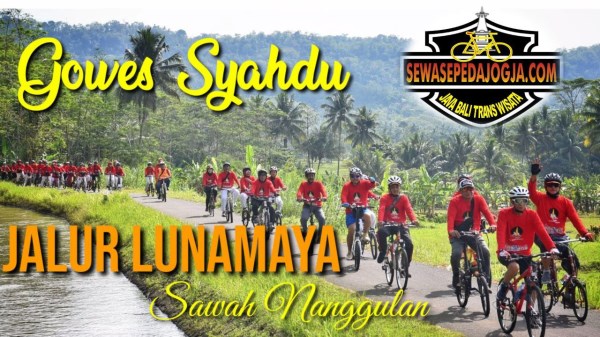 Wisata sepeda jalur lunamaya sawah nanggulan 