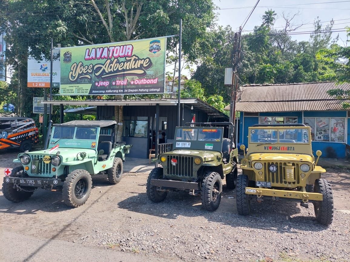 Lokasi basecam Jeep Merapi lava Tour